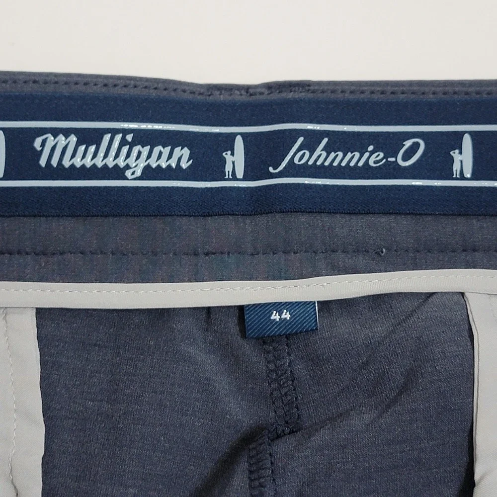 Johnnie-O Mulligan Performance Shorts High Tide Blue Mens 44 Big & Tall Golf NEW
